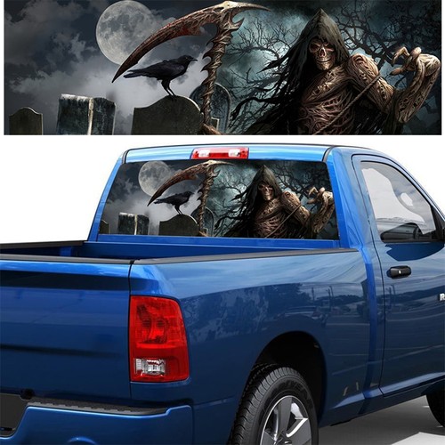 Rear window sticker grim - window,