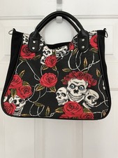 Gothic/Alternative Skulls And Roses Handbag