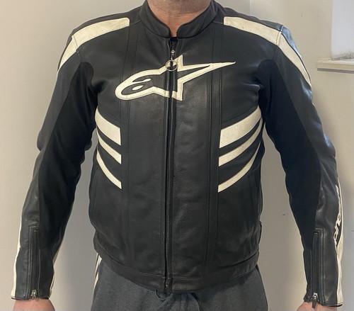 Alpinestars leather biker - leather,