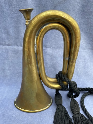 Military brass cycle bugle - brass,