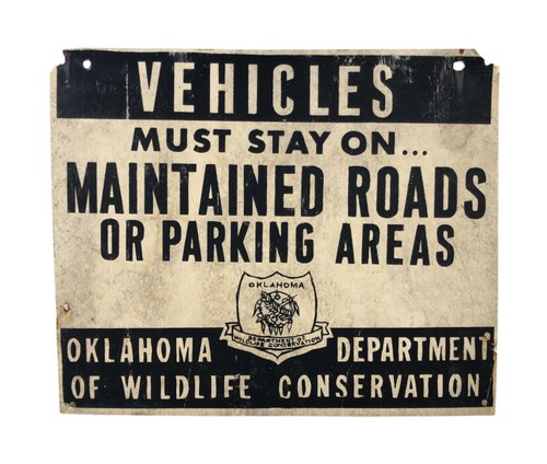 Old sign oklahoma dept - sign,