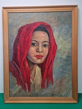 Large Framed Portrait of an