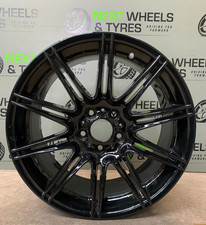 BMW 3 Series E90 E91 E92 E93 19" Genuine MV4 Alloy wheel 8037142 Gloss Black X1