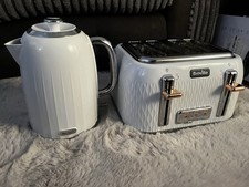 Rapid Boil Kettle and 4 Slice Toaster Set w/Strix Thermostat, 1.7L 3000W