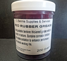 red rubber grease for rubber seals and brake systems biodegradable 200 gram