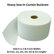 Heavy Sew-In Curtain Buckram -