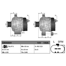 Alternator For VW Golf MK5 3.2