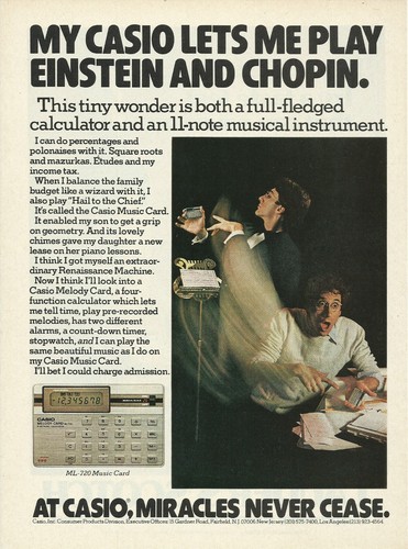 1979 casio 720 - ml-720, music