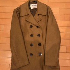 Schott Pea Coat 740N Wool Jacket Camel brown Size 38 Vintage Outerwear