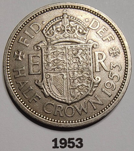 1953 half crown - half, ii
