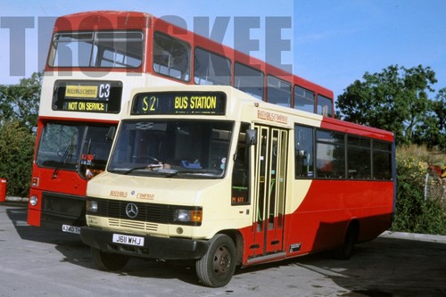 35mm colour slide bath bus - bath,