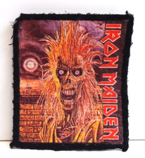 VINTAGE IRON MAIDEN 1ST ALBUM PATCH METAL ROCK 9cm x 8cm