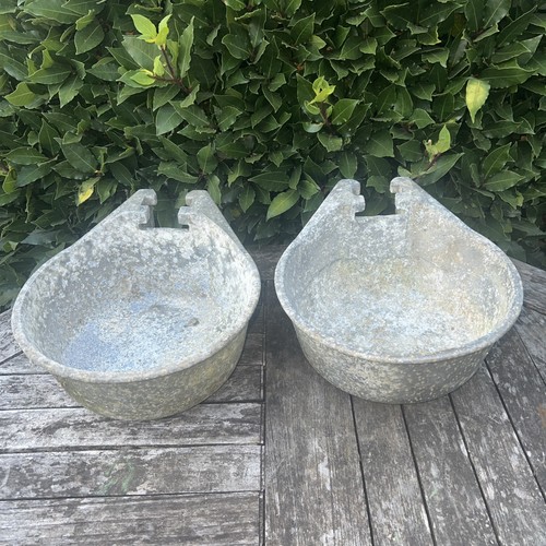 Cast vintage cattle drinker - x2,