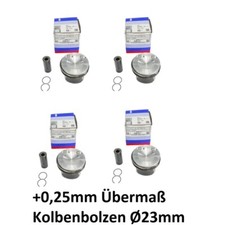 4x Pistons +0.25 Oversize 82.76mm Bolt Ø23mm for VW 2.0 TFSI 06H07065CM CCZ CDN