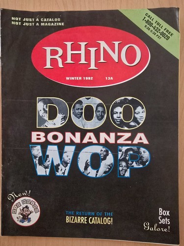 Rhino records winter 1992 - rhino,