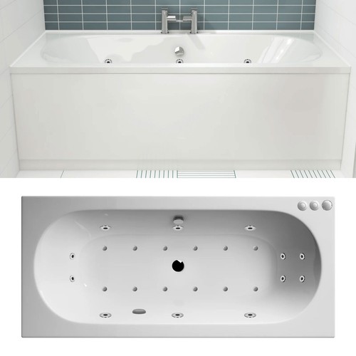 Nuie otley whirlpool bath - whirlpool,