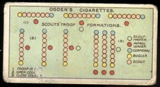 Tobacco Card, Ogdens, BOY SCOUTS, 2nd Series 1912 Blue Back, Troop Formation,#53