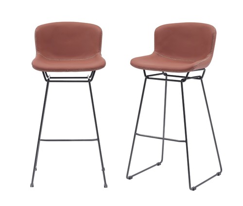 Grey bar stools - bar, tan