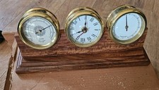 SET OF CLOCK, HYGROMETER &