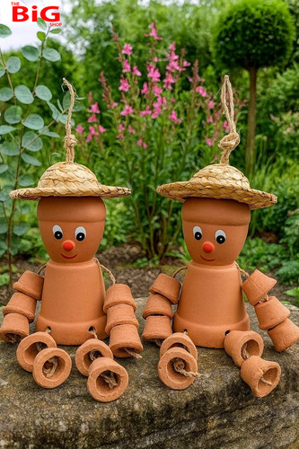 Garden decor pots set - decor,
