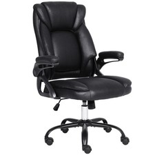 Executive Office Chair w/ Flip-up Armrest Adjustable Ergonomic Chair Heavy Duty