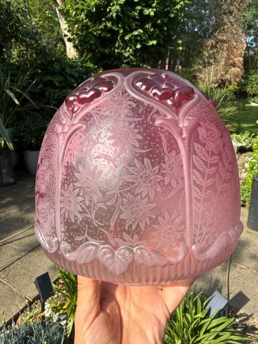 Antique cranberry embossed - antique,