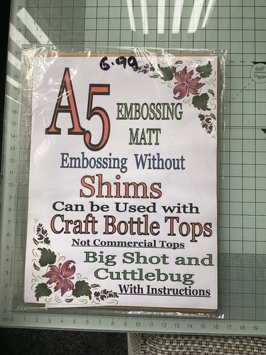 Embossing matt - a5,