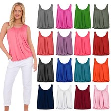 Womens Italian Basic Vest Top