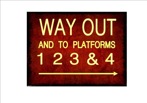 Railway station sign - railway,