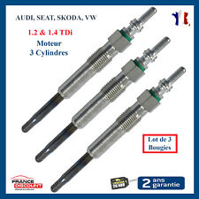 3 Glow Plugs For 1.4 1.4L TDI