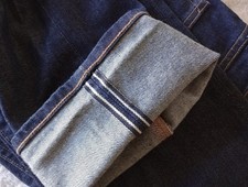 Levi's Made & Crafted 502 taper blue selvedge jeans *MEASURES max. 39W x 31.5L*