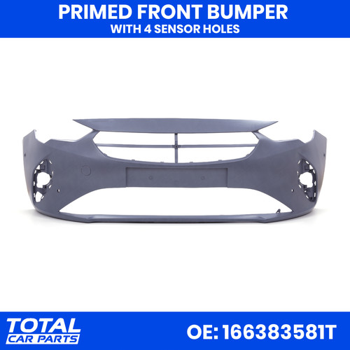 Primed front bumper - bumper, pdc