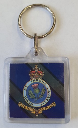 Acrylic military key ring - key,
