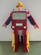 Fireman Sam Jupiter Fire Engine Transformer Pop Up Head 2009 Prism Art & Design.