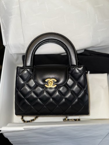 Chanel black mini kelly - chanel,