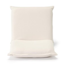 MUJI Chair, off-white, small, width 50 x depth 62 x height 44cm, washed cotton c