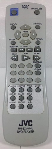 Jvc sxv074u dvd - rm-sxv074u, player