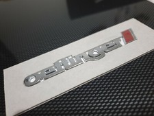 GENUINE OETTINGER HIGH CHROME ADHESIVE GRILL BADGE 100x17 mm OE70109900