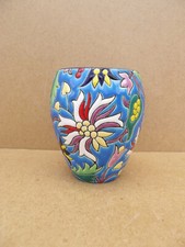 Antique Longwy Enamel Vase