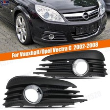 For Vauxhall Vectra C 02-08 Front Bumper Fog Light Grille Panel Strip Pair UK