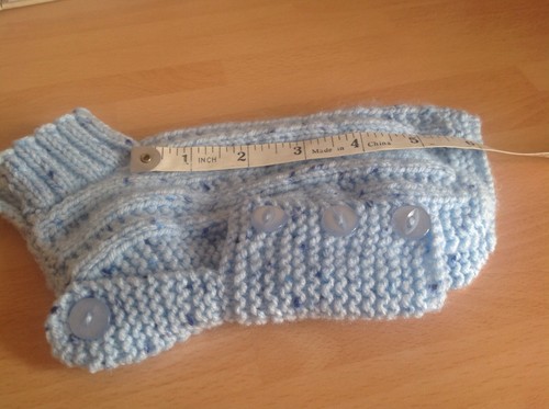 Hand knitted dog coat - knitted,