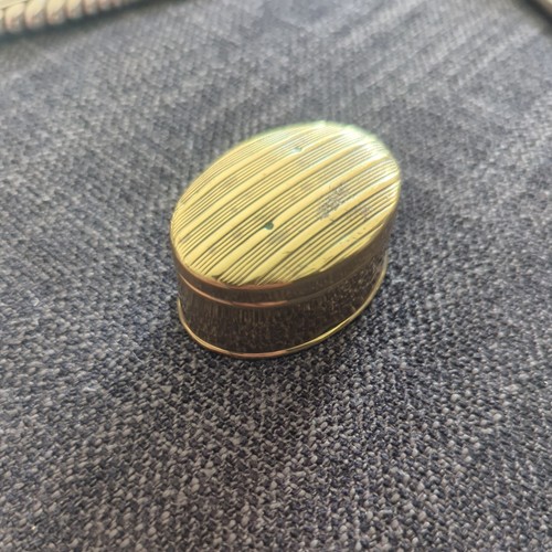 Solid brass oval - , minimalist