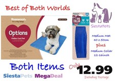 Rosewood Options Chillax Cool Pad Mat Medium + Medium Chillax Collar - NQP