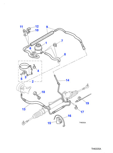 Jaguar oil cooler mounting - oil,