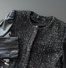 Zara Boucle Coat Jacket