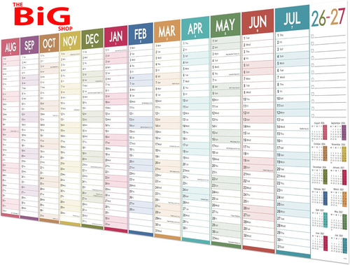 2026 2027 wall planner extra - 2026-2027,