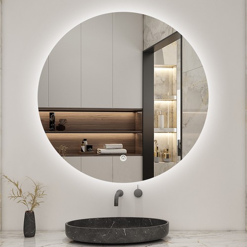Bathroom round led mirror - bathroom,