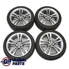 BMW F30 F31 F32 Complete Set 4x Wheels Rim 18" Tyres Double Spoke 397 Ferricgrey