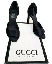 Gucci Authentic lady's Evening Satin&suede Court shoes Sz Eur36 C UK 3