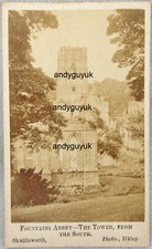 CDV FOUNTAINS ABBEY BY SHUTTLEWORTH ILKLEY ANTIQUE PHOTO RIPON YORKSHIRE